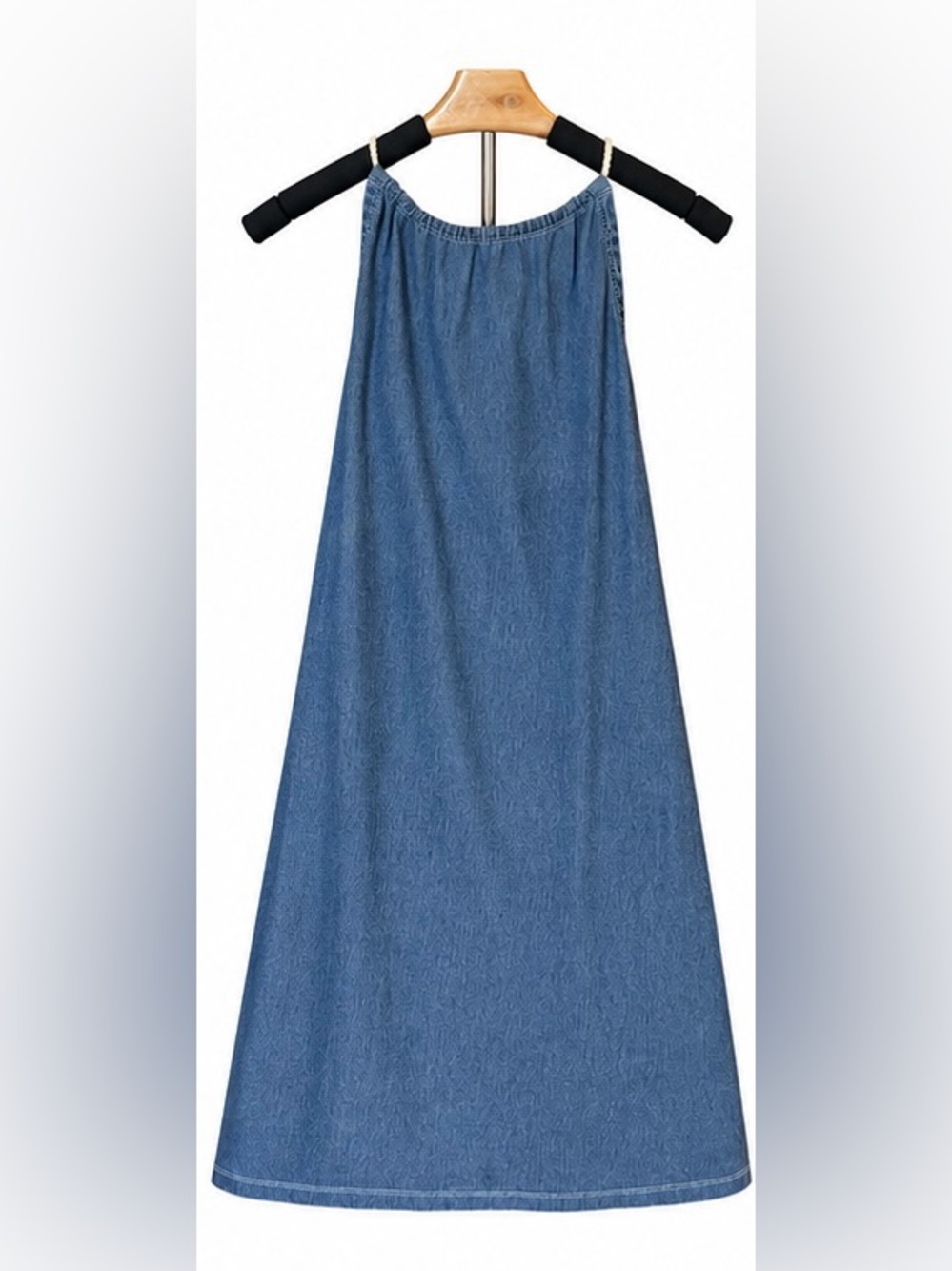 J.McLaughlin Chambray Denim Halter Dress | Size M | Like New 💙 - Picture 3 of 11